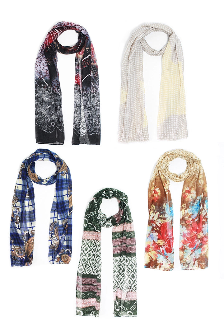 Pack Pashminas x5 uds. - Ch-23578
